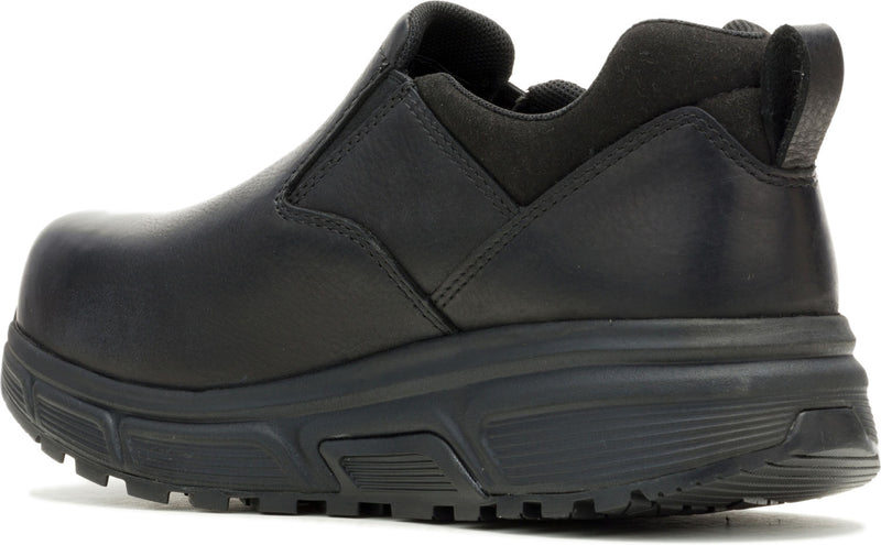 Unisex Black EB Nano Toe Internal Met-Guard SR Slip-On Oxford