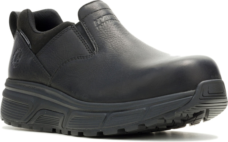 Unisex Black EB Nano Toe Internal Met-Guard SR Slip-On Oxford