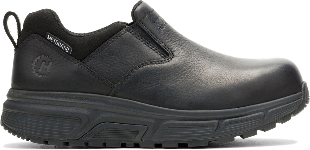 Unisex Black EB Nano Toe Internal Met-Guard SR Slip-On Oxford