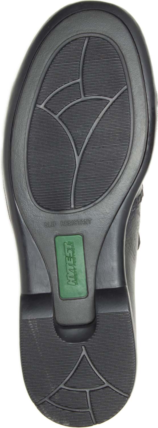 HYTEST Black Steel Toe Dress Slip On Women's