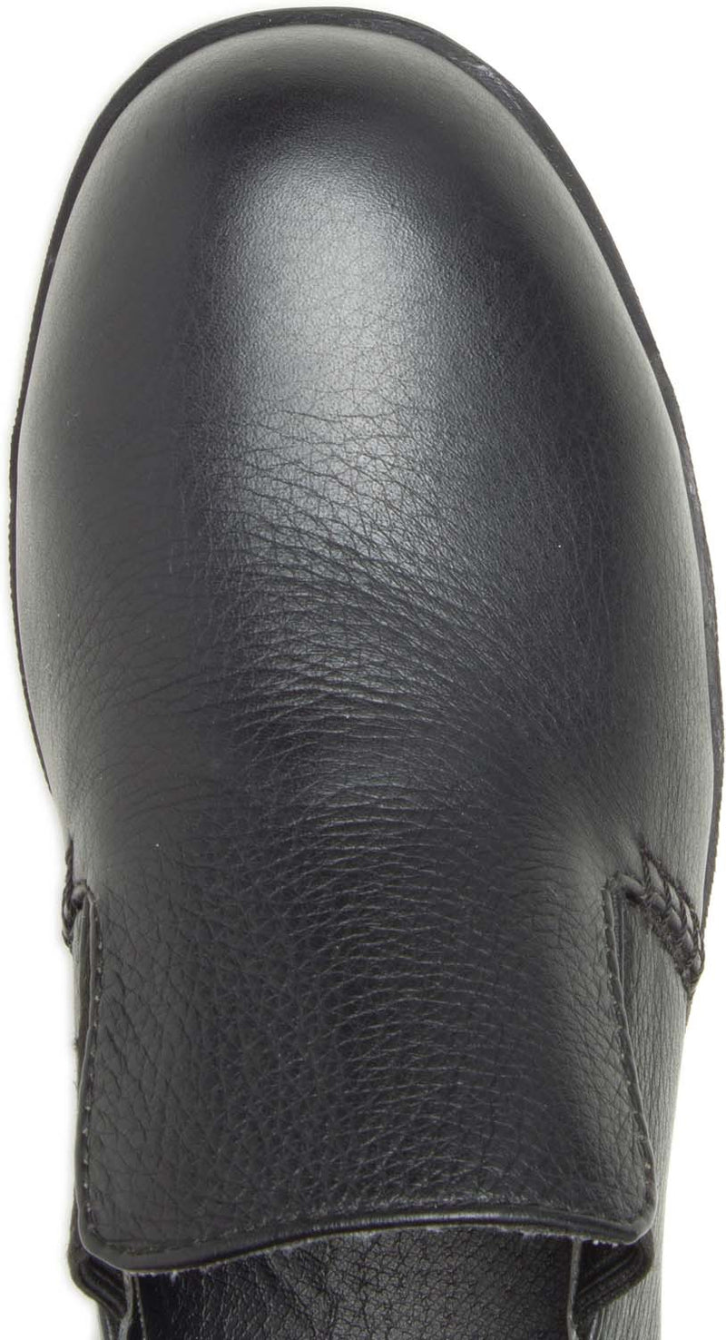 HYTEST Black Steel Toe Dress Slip On Women's