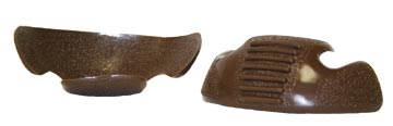 Brown Scuff Resistant Toe Overlay