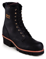 Chippewa Black 8 Inch Waterproof Logger Men's