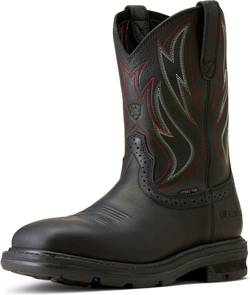Men's 10" Sierra Shock Shield Steel Toe SR Wellington