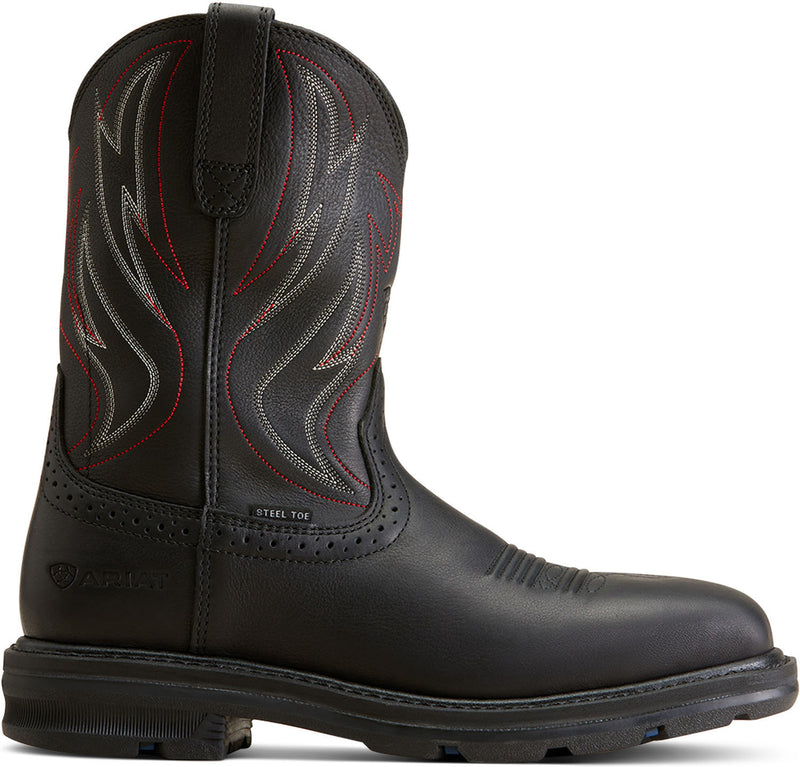 Men's 10" Sierra Shock Shield Steel Toe SR Wellington