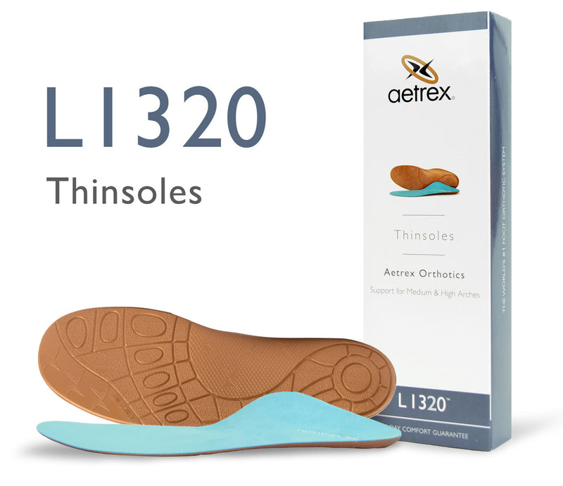 Aetrex Unisex Thinsoles Orthotic For Shoes Without Removable Insoles
