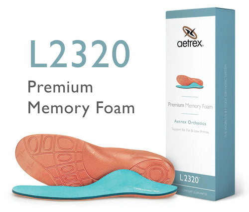 Aetrex Men's Memory Foam Posted Heel Orthotic