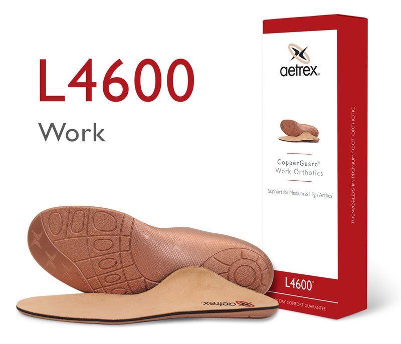 Aetrex Men's Work Boot Orthotic For All Day Comfort
