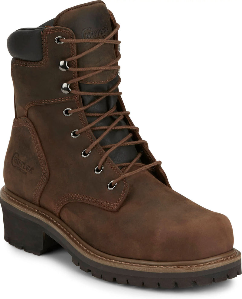 Men's 8" Steel Toe Logger