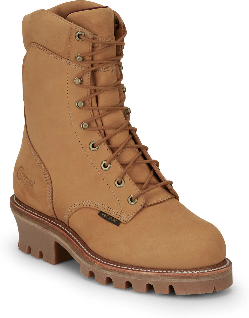 Chippewa Super DNA Men's Steel Toe EH WP/Insulated 9 Inch Logger Work Boot