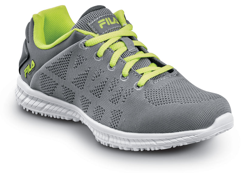 Fila Memory Techknit Women's Soft Toe Slip Resistant Low Athletic Work Shoe