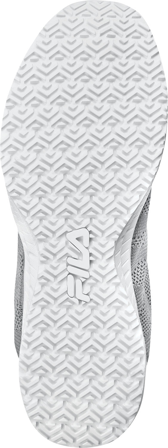 Fila Memory Techknit Women's Soft Toe Slip Resistant Low Athletic Work Shoe
