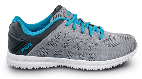 Fila Memory Techknit Women's Soft Toe Slip Resistant Low Athletic Work Shoe