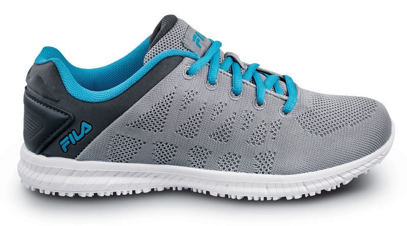 Fila Memory Techknit Women's Soft Toe Slip Resistant Low Athletic Work Shoe
