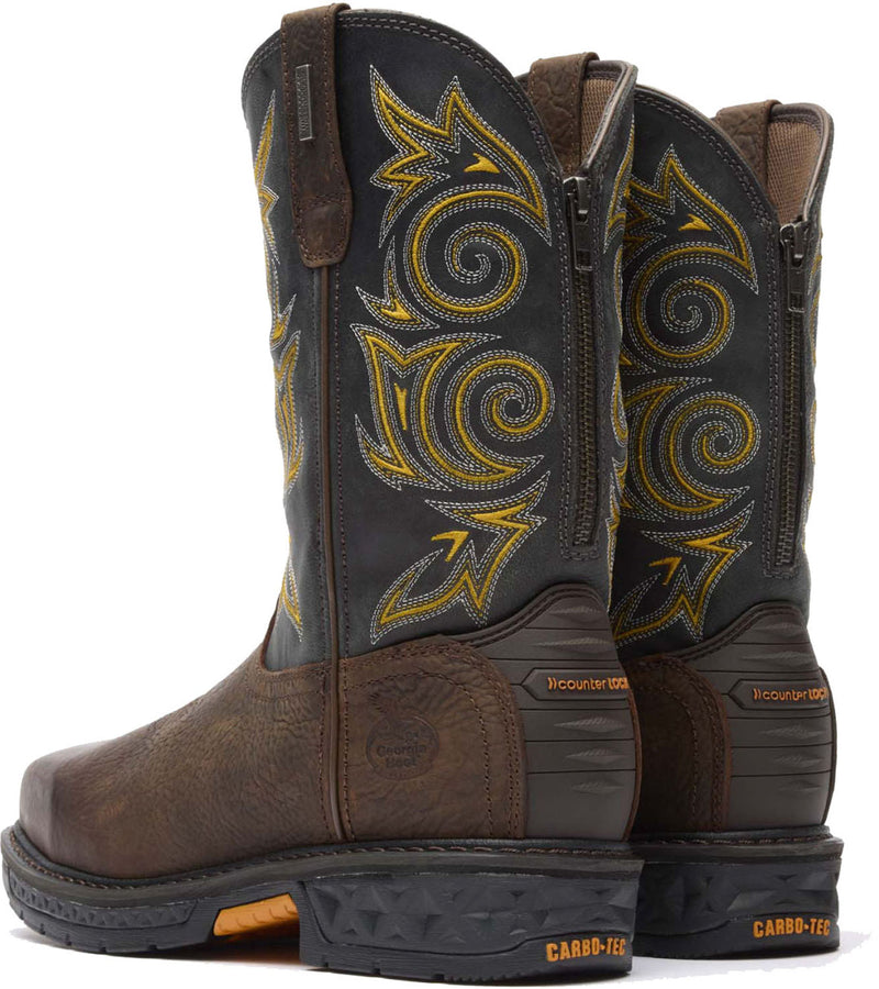 Men's 11" Carbo-Tec Steel Toe WP SR Back-Zip Wellington