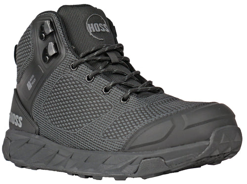 Hoss Boots Buster Hi Men's Comp Toe EH WP Slip Resistant High Athletic Work Shoe