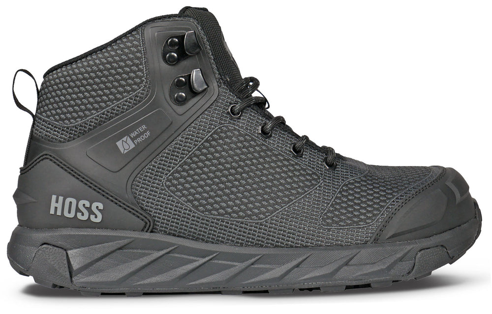 Hoss Boots Buster Hi Men's Comp Toe EH WP Slip Resistant High Athletic Work Shoe