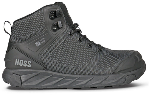 Hoss Boots Buster Hi Men's Comp Toe EH WP Slip Resistant High Athletic Work Shoe