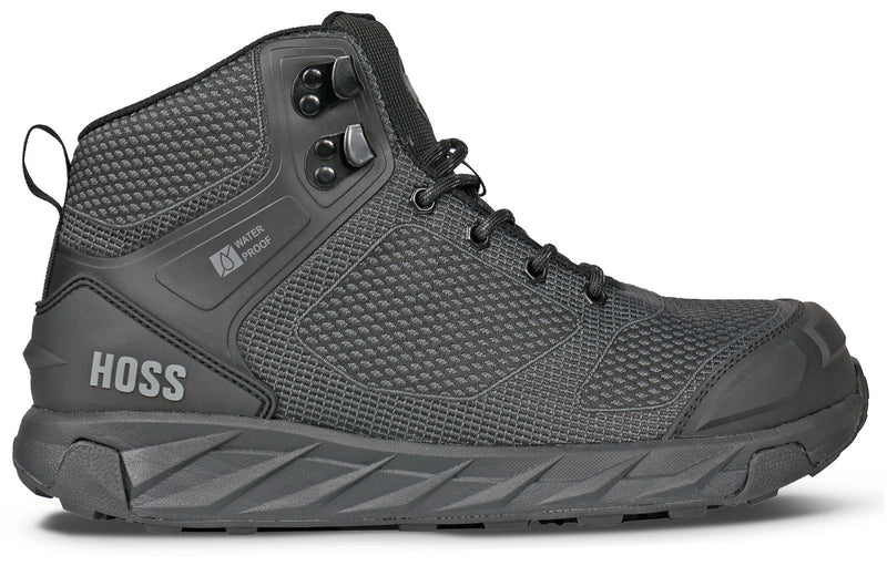 Hoss Boots Buster Hi Men's Comp Toe EH WP Slip Resistant High Athletic Work Shoe