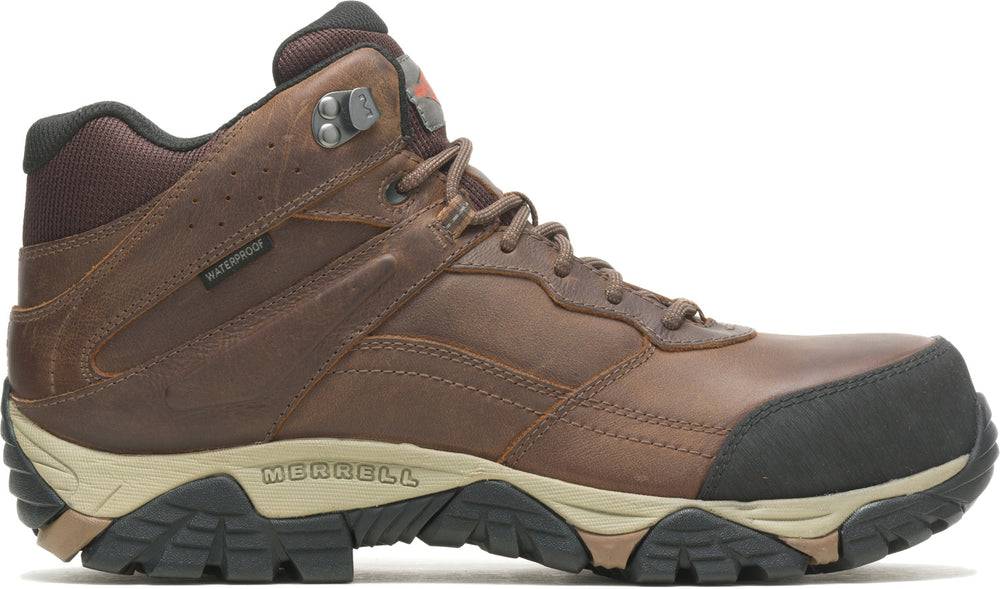 Merrell Moab Adventure Mid Men's Comp Toe EH WP Slip Resistant Hiker Work Boot