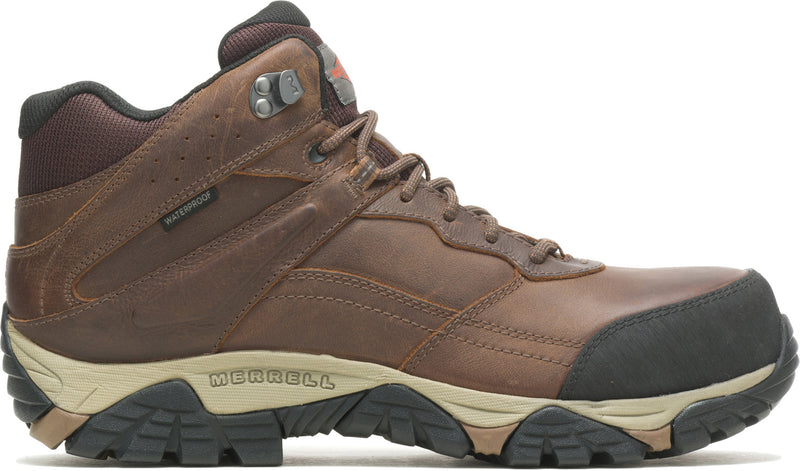 Merrell Moab Adventure Mid Men's Comp Toe EH WP Slip Resistant Hiker Work Boot