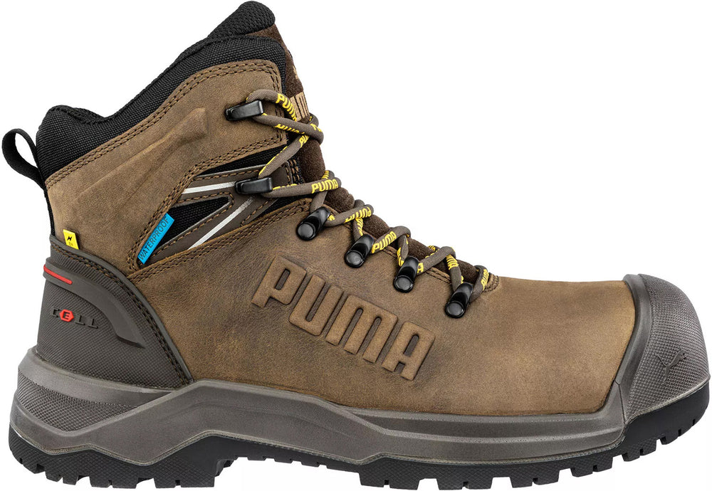 Puma Iron HD Mid Men's Comp Toe EH WP Slip Resistant 6 Inch Work Boot