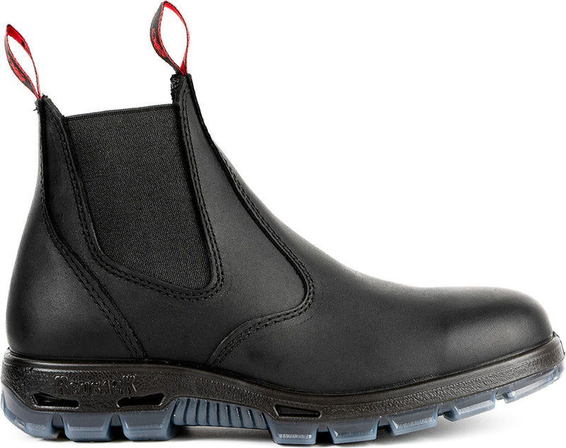 Redback USBBK Black Men's Side Gore Steel Toe Boot