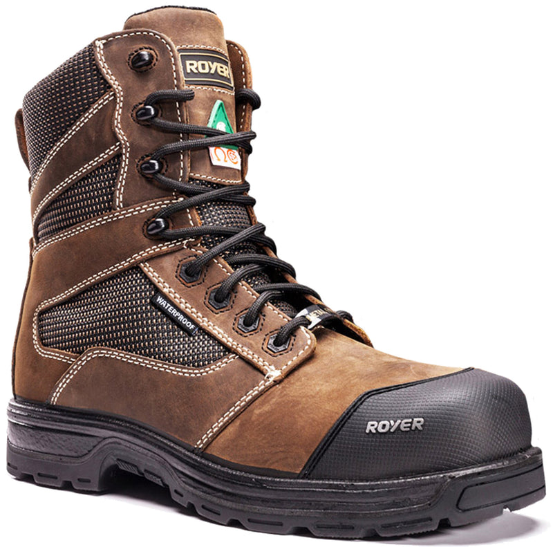 Royer Men's Comp Toe EH PR WP 8 Inch Boot