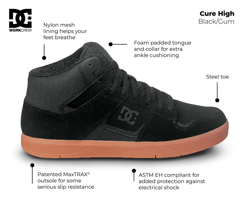 Men's Cure Work MaxTRAX® Steel Toe SRO High-Top Athletic