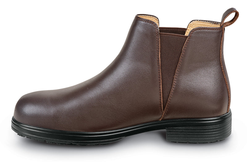 Women's Brown Marie MaxTRAX® Steel Toe Chelsea Boot