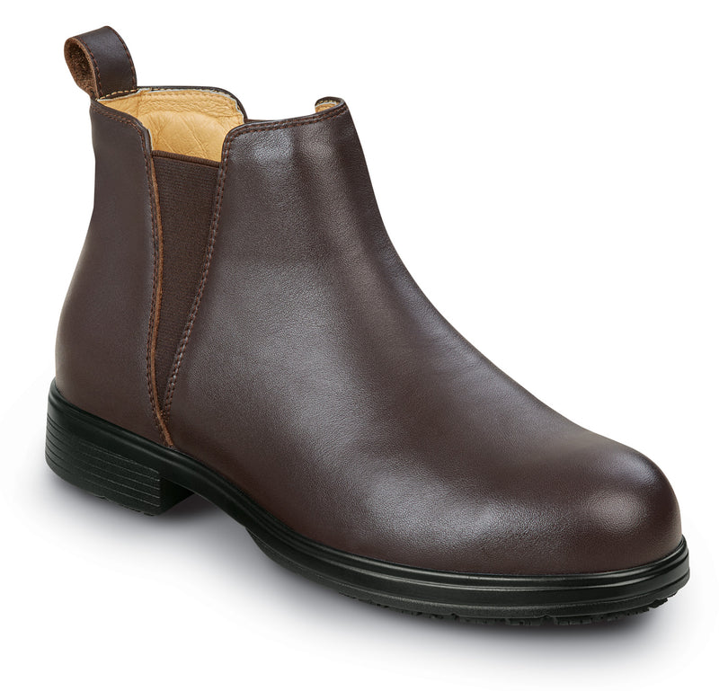 Women's Brown Marie MaxTRAX® Steel Toe Chelsea Boot