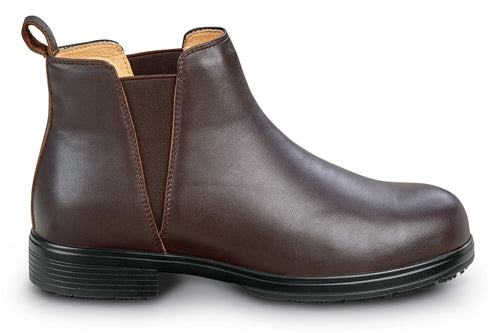 Women's Brown Marie MaxTRAX® Steel Toe Chelsea Boot