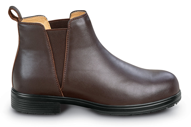 Women's Brown Marie MaxTRAX® Steel Toe Chelsea Boot