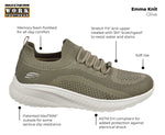 Women's Emma Knit MaxTRAX® Soft Toe SRO Slip-On Athletic