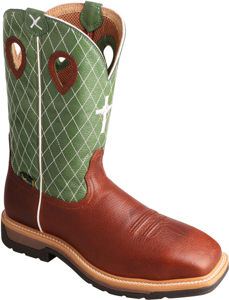 Men's 12" Western Work Steel Toe Met-Guard SRO Wellington