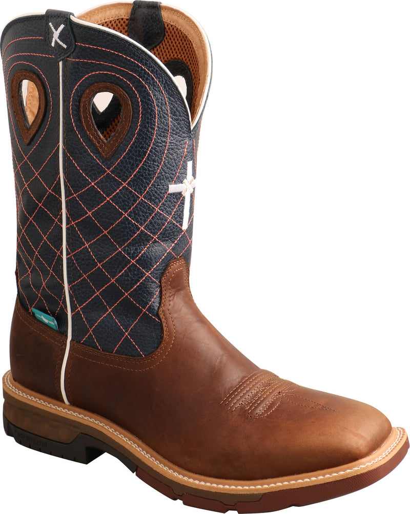 Men's 12" Western Work Alloy Toe WP SRO Wellington