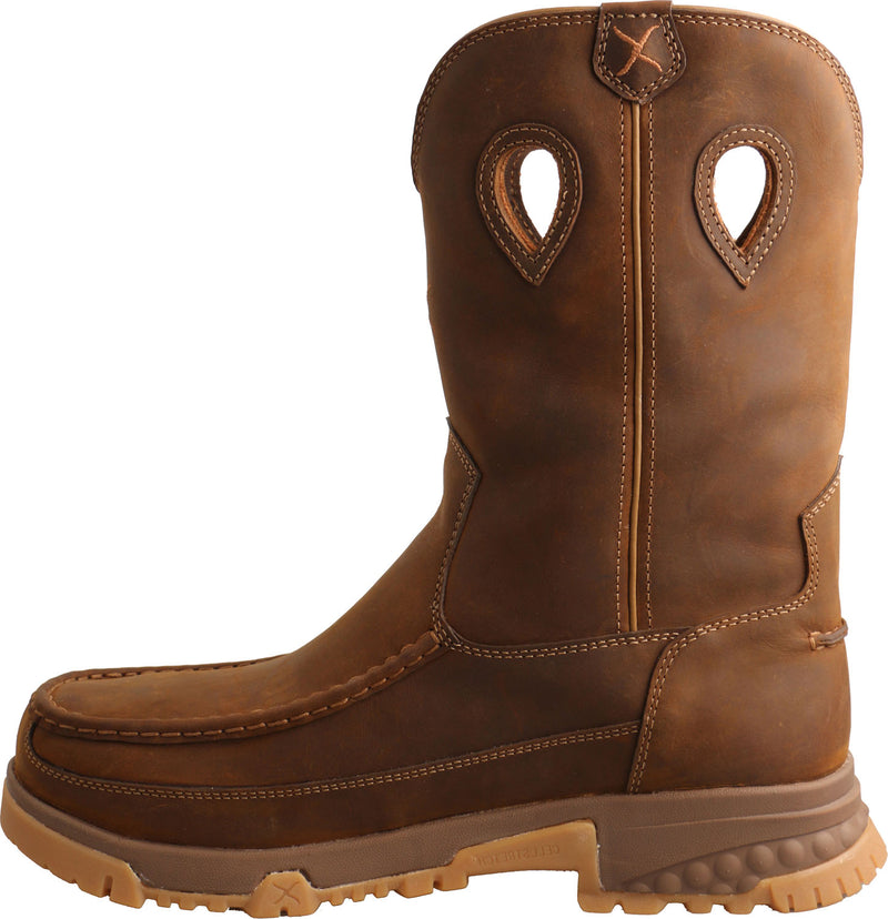 Men's 11" Pull On Work Nano Toe Met-Guard SRO Wellington