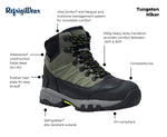 Refrigiwear Tungsten Men's Comp Toe EH WP/Insulated Slip Resistant Hiker Work Boot