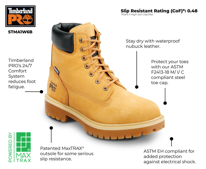 Men's 6" Direct Attach MaxTRAX® Steel Toe WP SRO Boot