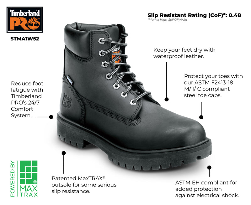 Men's 6" Direct Attach MaxTRAX® Steel Toe WP SRO Boot