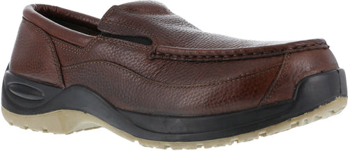 Florsheim Ace Men's Comp Toe SD Slip Resistant Slip On Oxford Work Shoe