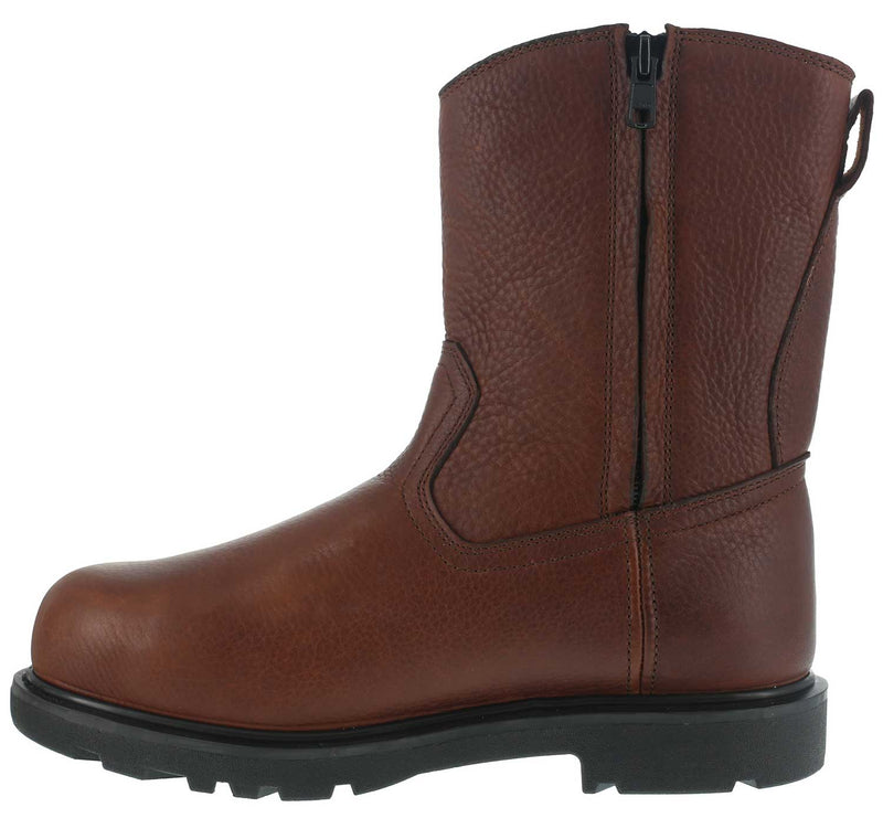 Men's 10" Hauler Comp Toe Met-Guard SR Side-Zip Wellington