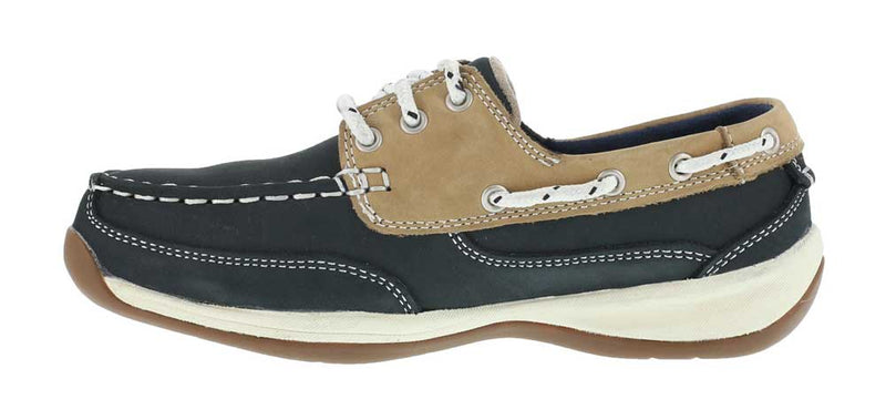 Women's Sailing Club Three Eye Tie Steel Toe SD SRO Oxford