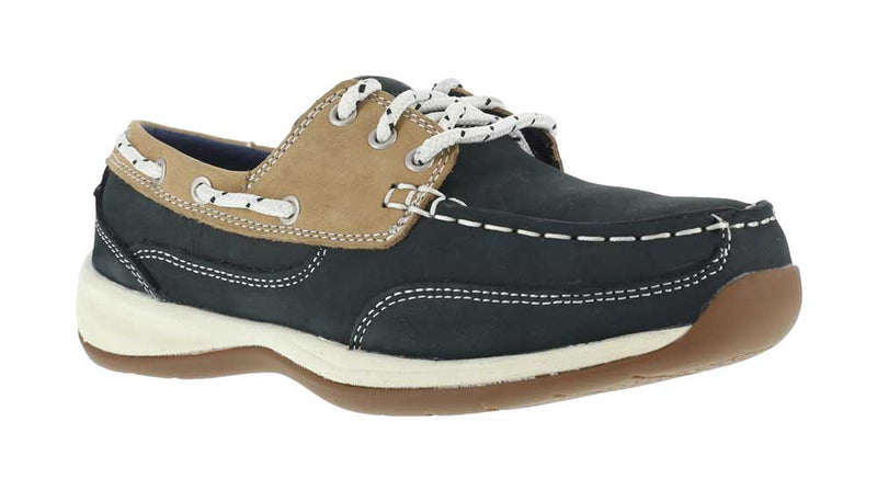 Women's Sailing Club Three Eye Tie Steel Toe SD SRO Oxford